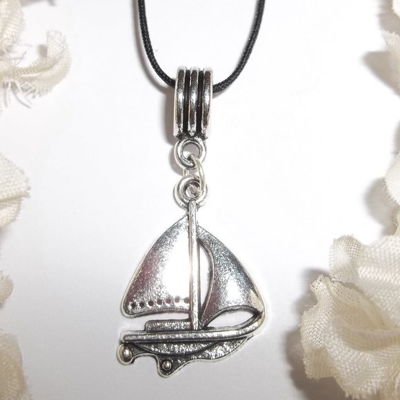 wvluckygirl Jewelry - Necklace, Pendant, Boat Necklace, Sailboat Necklace, Silver Boat Necklace 8020